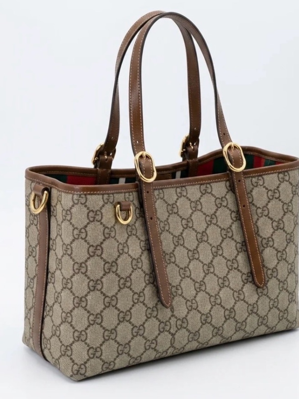 Gucci shoulder bag Designer-Brown with Leather Trim come with box and dust bag